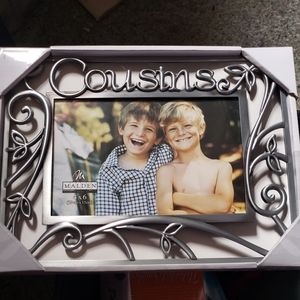 Pewter Cousins picture frame